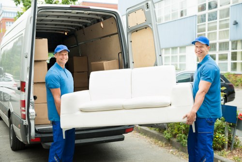 Careful boxing and labeling of household items in Camden