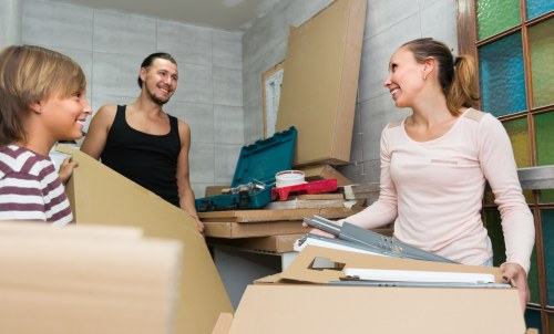 A local man with a van helping with a move in Camden