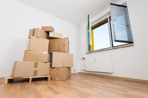 Removal truck prepared for a residential move in Camden