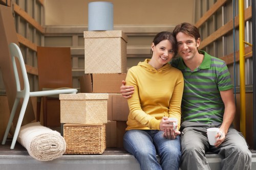 Camden moving truck prepared for a house or office relocation