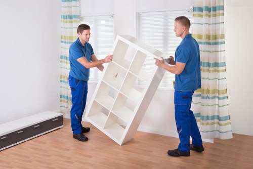 Careful loading of sofas, tables, and household furniture